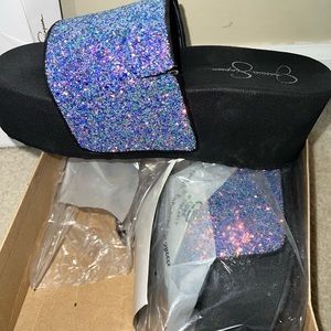 Jessica Simpson Iridescent Wedge Sandals